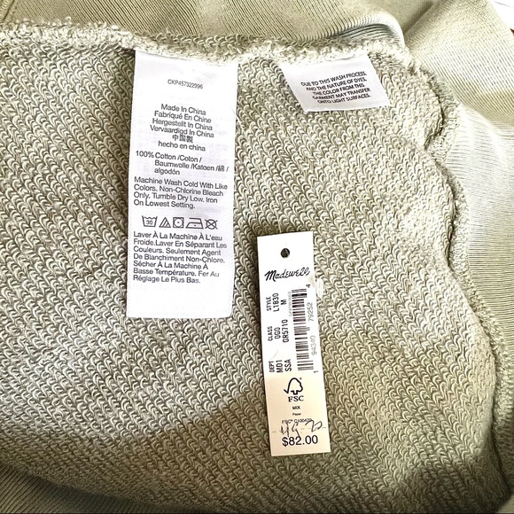 NWT Garment Dye Pullover Hoodie - Picture 8 of 8